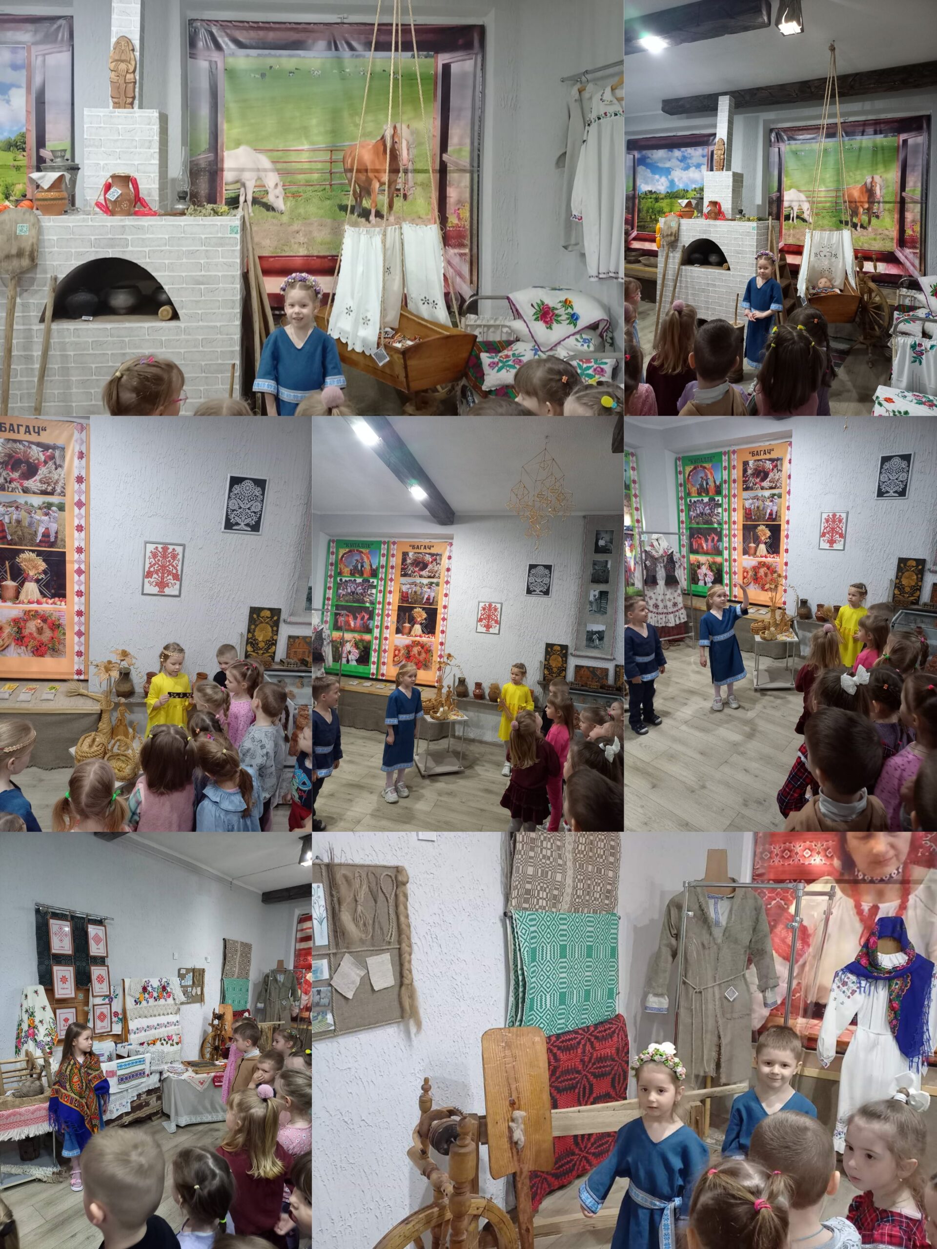 <p>16.05.2025 г. в предверии международной акции «Ночь в музее» — в нашем музее «Спадчына» прошла экскурсия для воспитанников дошкольного учреждения.Изюминкой мероприятия стало то, что экскурсию проводили не педагоги, а «юные» экскурсоводы. Они рассказывали интересные факты своим сверстникам о предметах быта бабушек и дедушек. Такая форма проведения экскурсий с участием детей показала, что наш музей не просто хранит историю предков, которую можно увидеть, но и сами дети становятся активными участниками музейной педагогики, центром внимания и культурного диалога и помогают нам адаптироваться к вызовам нового времени.</p>