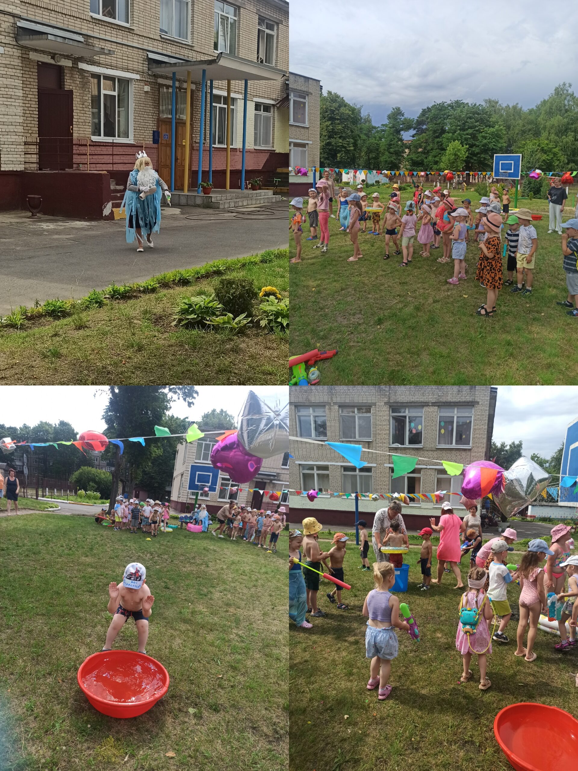 <p>ПРАЗДНИК НЕПТУНА<br />
Вот и дождались мы знойного лета! Поднялась температура на градусниках, а так же настроение у наших ребят. Ну а какое же лето без праздника Нептуна, который пришел к нам в гости из далеких морей и океанов, добирался по нашим быстрым белорусским рекам. Нептун не подвел наших малышей — он пришел с отличным настроением, подвижными играми и эстафетами, ритмичными танцами, флешмобом. Ну а в завершении праздника все ребята превратились в морских пиратов и брали корабли противников на абордаж с водными пистолетами и помпами. Такое настроение продержится до самого вечера — сколько эмоций и рассказов ждут сегодня наших родителей!</p>
