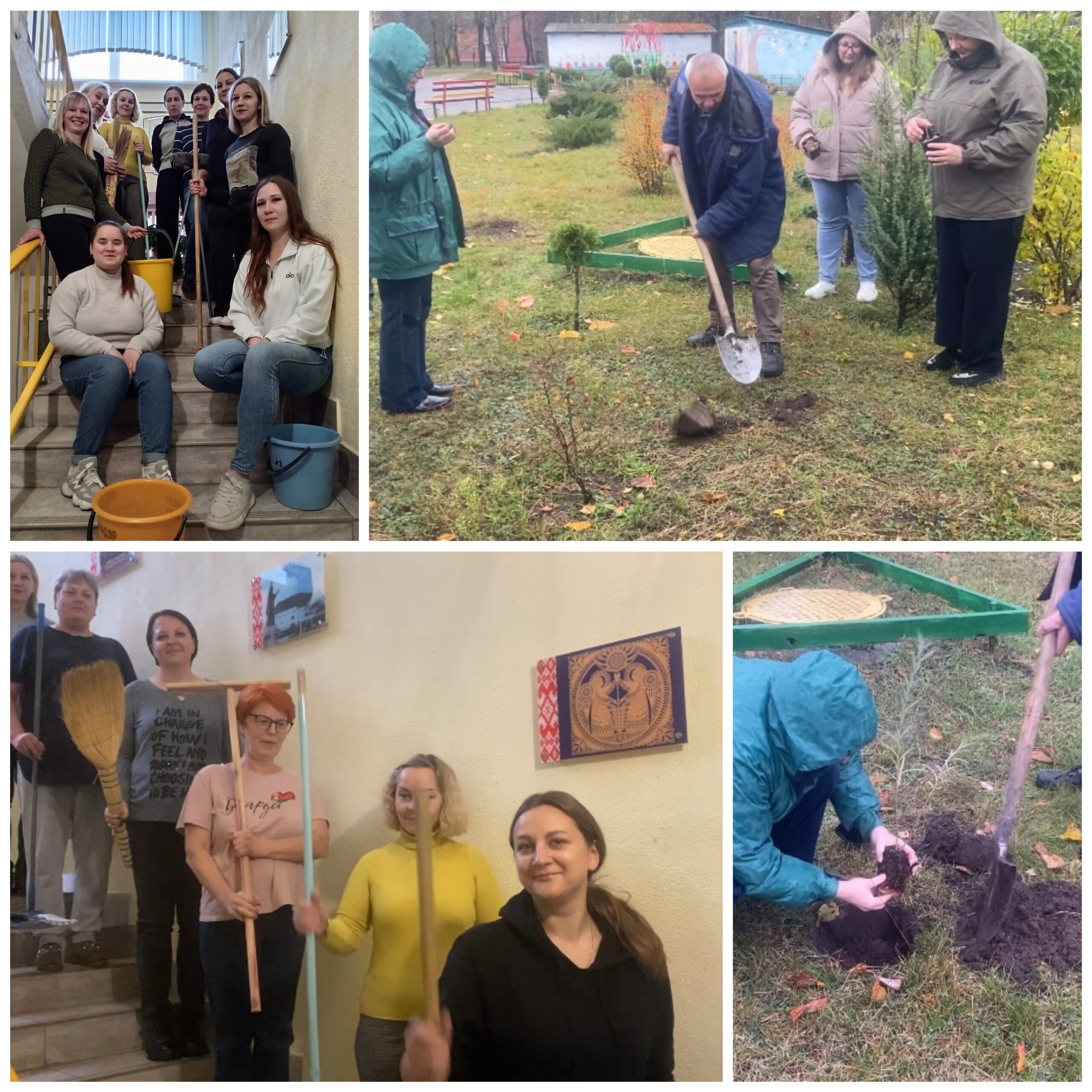 <p>«РЕСПУБЛИКАНСКИЙ СУББОТНИК»<br />Осенняя непогода не стала помехой нашему дружному коллективу выйти на республиканский субботник. Все мероприятия, запланированные в рамках субботника были выполнены.</p>